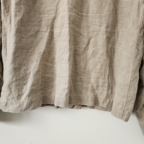 Sundance Button Front Linen Jacket Size P (Small) - Picture 8 of 10